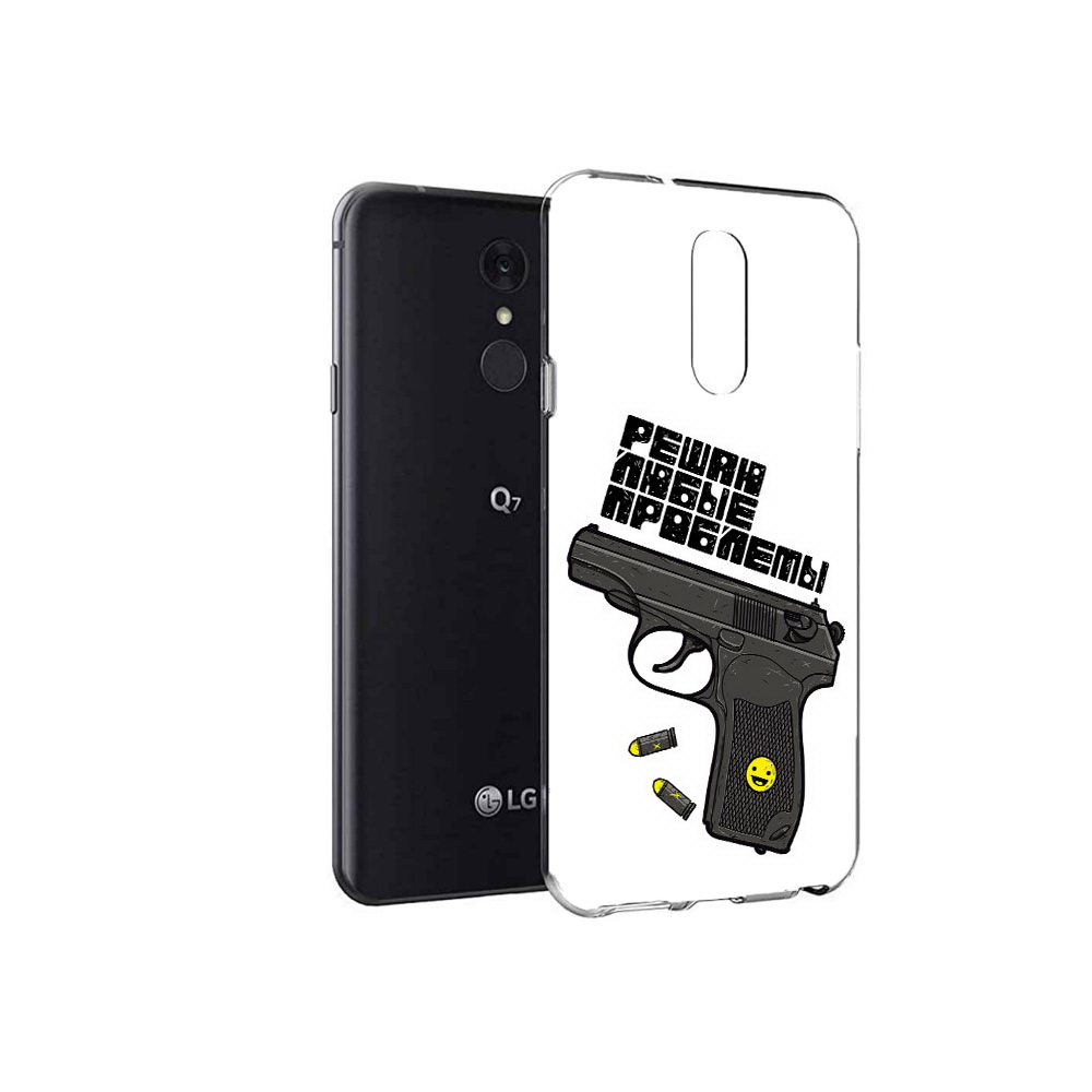 

Чехол MyPads Tocco для LG Q7 пистолет против проблем (PT113427.75.542), Tocco