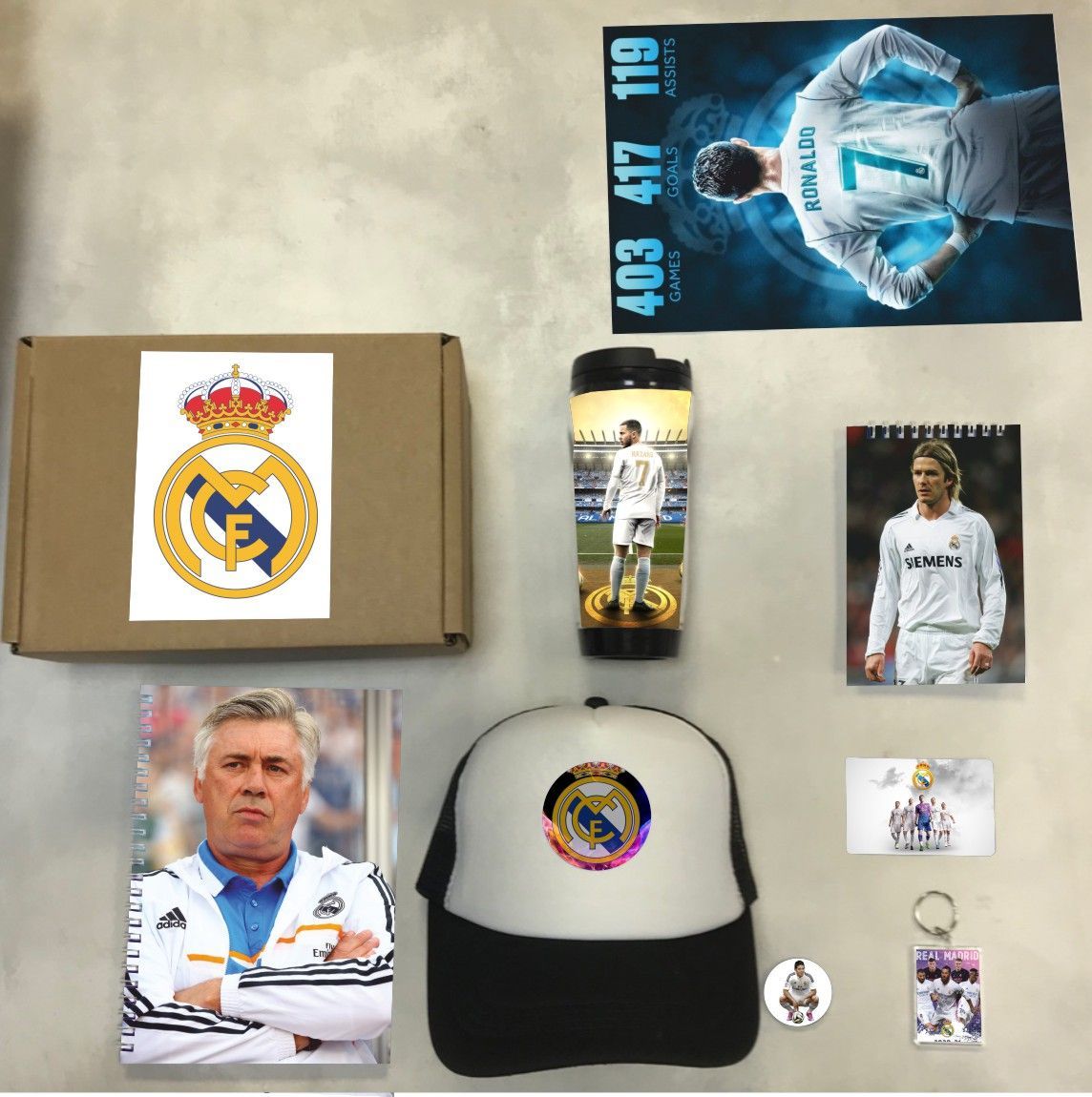 

Бокс с подарком Реал Мадрид Real Madrid 7, 8 предметов