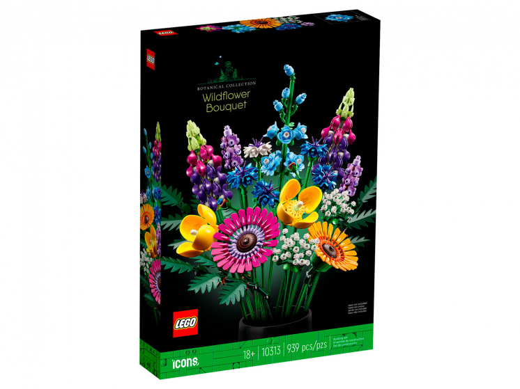 

Конструктор LEGO ЛЕГО Коллекционные наборы 10313 Букет диких цветов