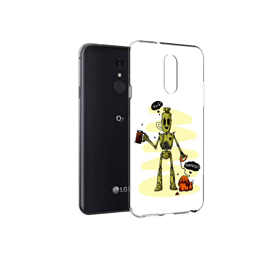 

Чехол MyPads Tocco для LG Q7 прикольный робот (PT113427.75.557), Tocco