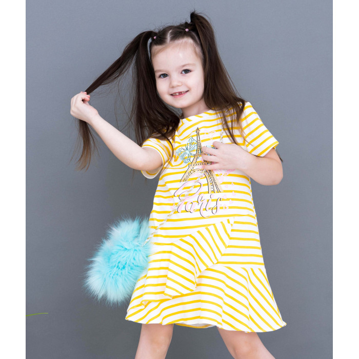 Платье детское Мелонс 1331051, желтый, 122