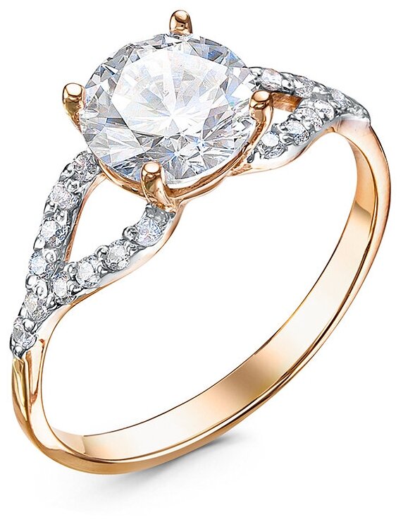 

Кольцо из золота с фианитом р., RYABTSOVSKY JEWELRY К-4281, К-4281