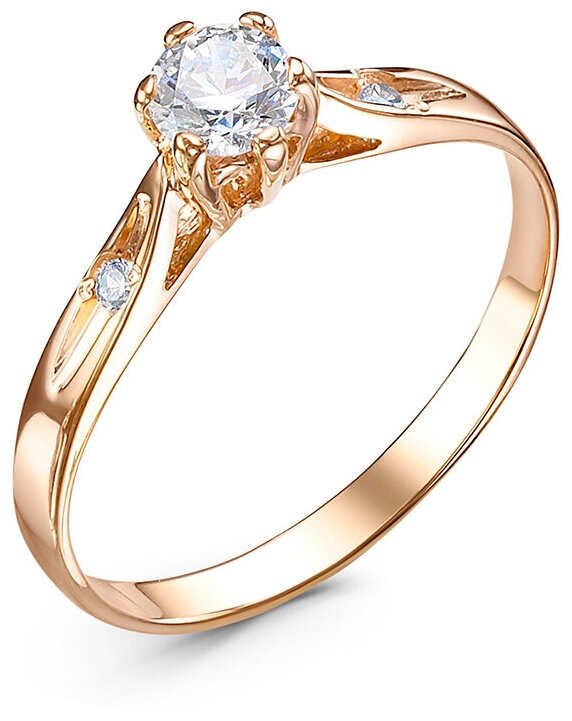 

Кольцо из золота с фианитом р., RYABTSOVSKY JEWELRY К-4354, К-4354
