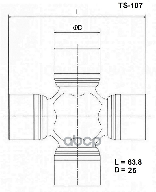 Крестовина Карданного Вала TOYO арт. TS107