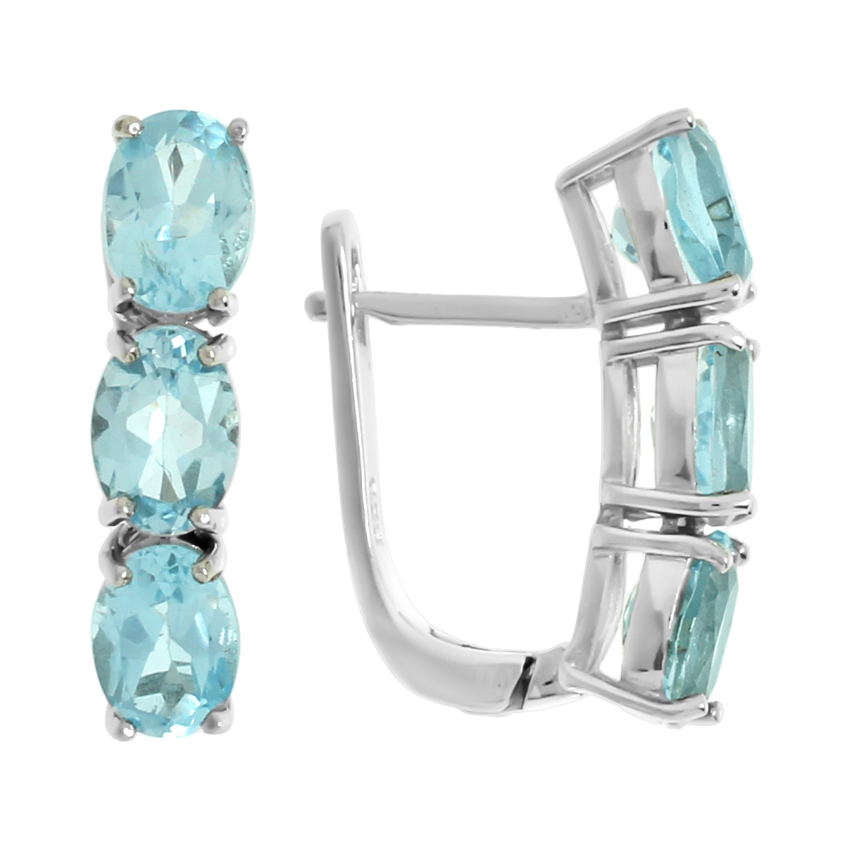 

Серьги из серебра Balex Jewellery 2405936203, топаз, 2405936203