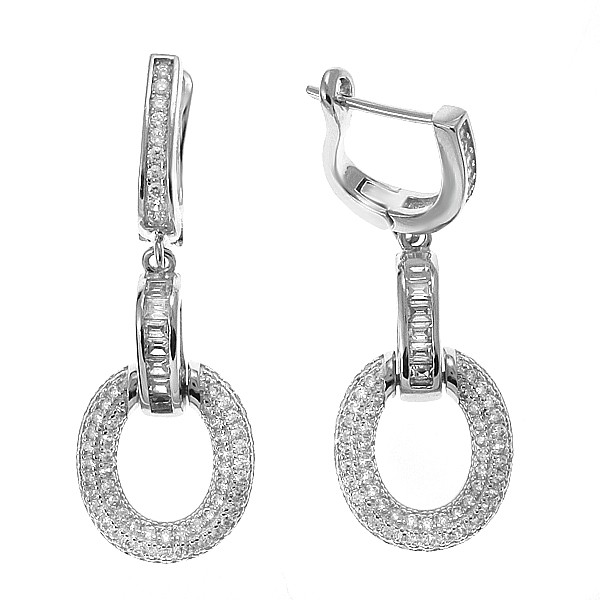 

Серьги женские из серебра Balex Jewellery 2405936411, фианит