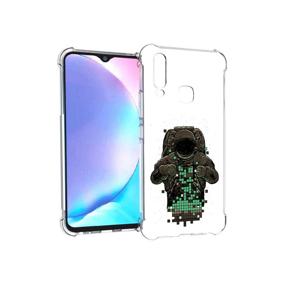 

Чехол MyPads Tocco для Vivo Y17 космонавт с пикселями (PT136369.382.394), Tocco