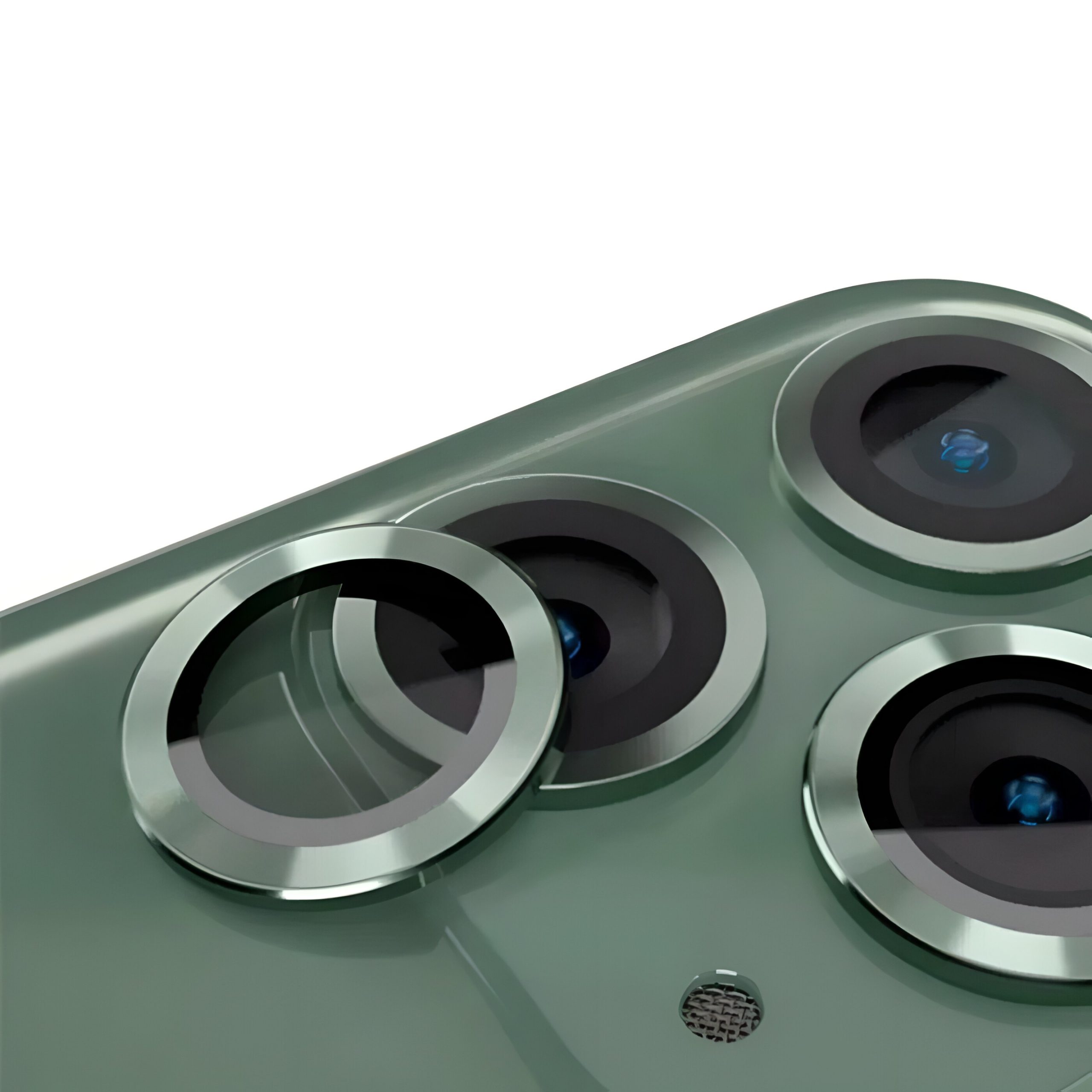 

Защитное стекло камеры iPhone 11 Pro/11 Pro Max/12 Pro (светящийся зелёный)