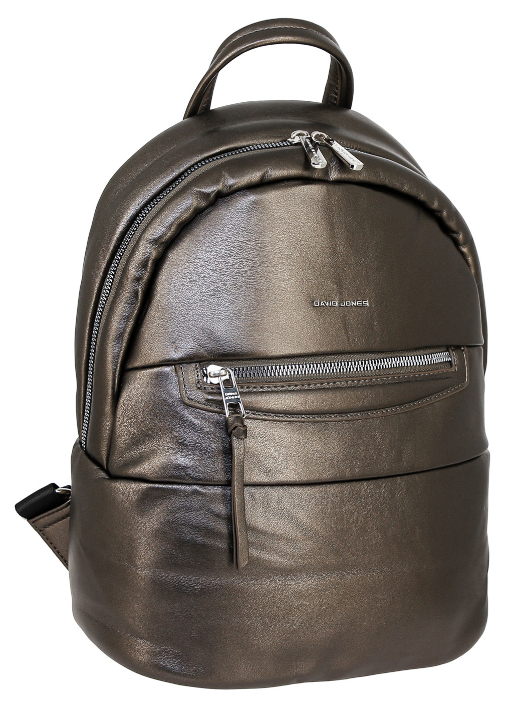 Рюкзак женский David Jones 68612DD серебристо-бронзовый, 34х28х14 см