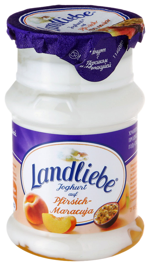 

Йогурт Landliebe с персиком и маракуйей 3,2 %, 130 г БЗМЖ