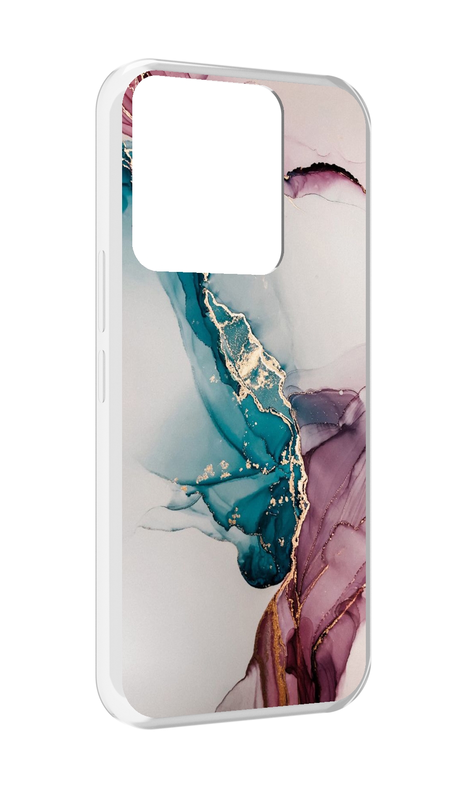 

Чехол MyPads фиолетовый синий краски для Tecno Spark Go 2022 / Tecno Spark 8C, Прозрачный, Tocco