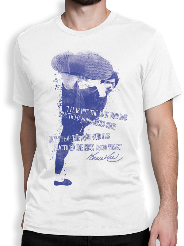 фото Футболка мужская dream shirts брюс ли - bruce lee белая xs dreamshirts