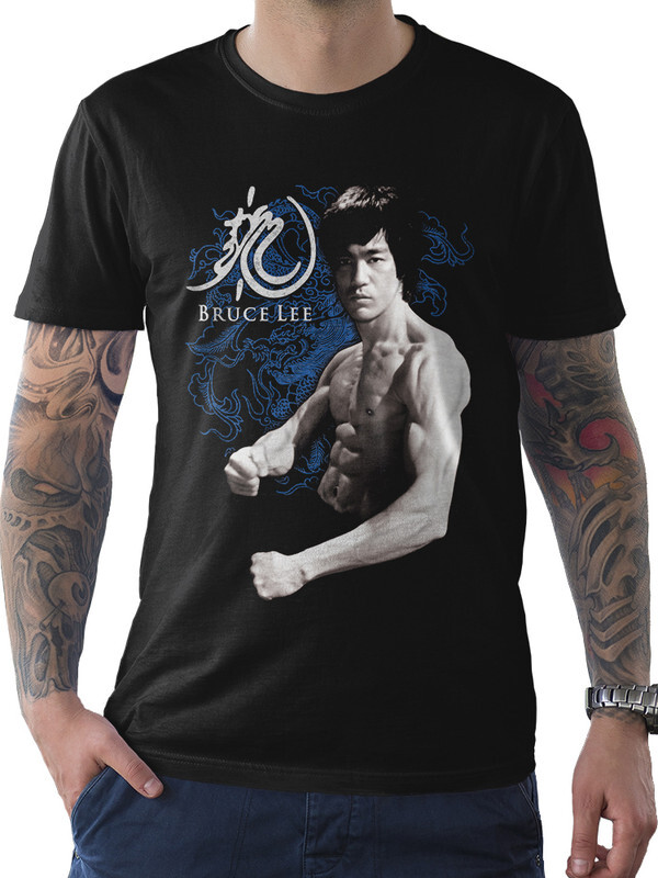 фото Футболка мужская dream shirts брюс ли - bruce lee черная 3xl