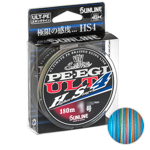 Шнур Sunline Pe Egi Ult Higher Stage 4 180м. 1PE 0.165мм. 7.7кг. Multicolor