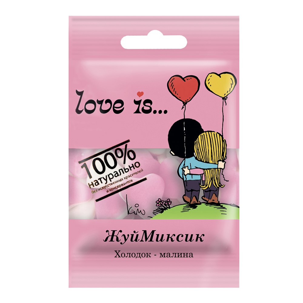 

Жевательный мармелад Love is холодок-малина 25 гр.