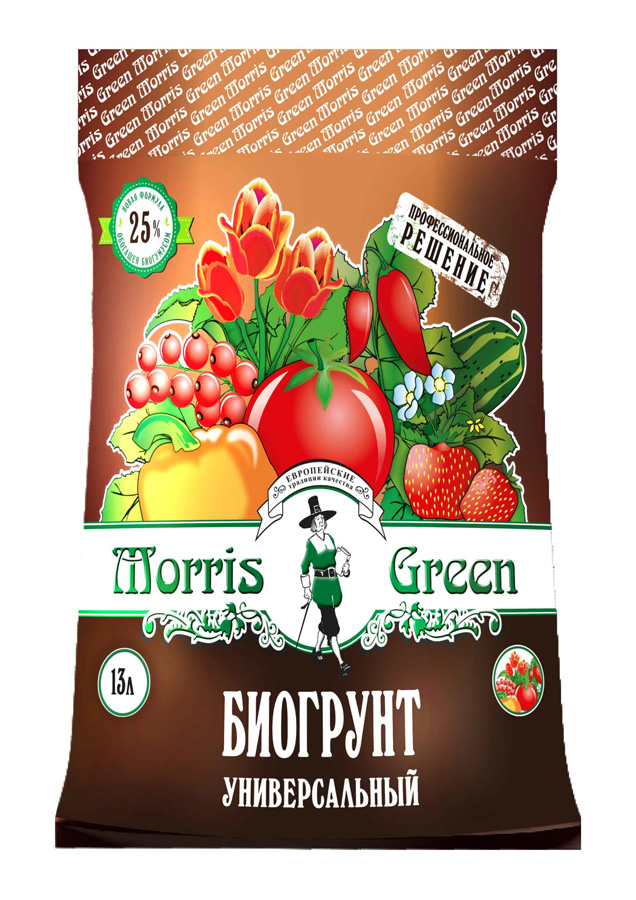 

Грунт универсальный Morris green Биогрунт 11913 13л, Биогрунт