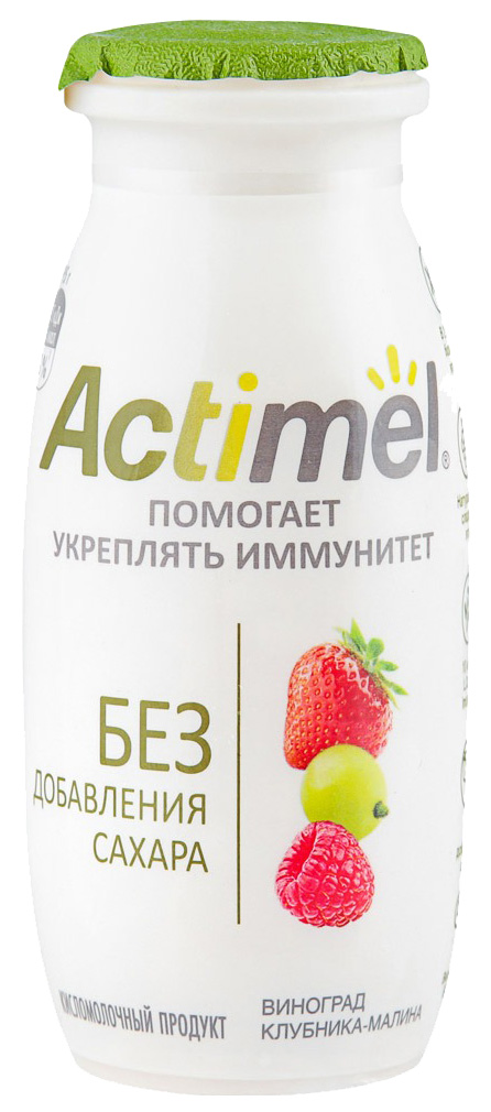 фото Продукт кисломолочный actimel ягоды 2,2% 95г, бзмж