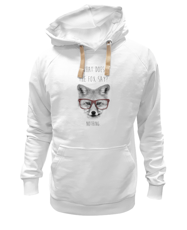 

Худи Printio Лиса в очках белое 3XL, Белый, Лиса в очках