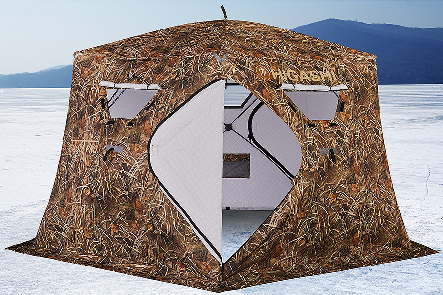 Палатка Higashi Camo Chum Pro DC, кемпинговая, 6 мест, камуфляж