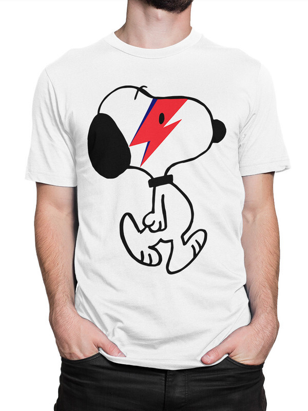 

Футболка мужская Dream Shirts Снупи Боуи белая M, Снупи Боуи