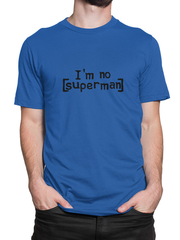 

Футболка мужская Dream Shirts I'm No Superman синяя 2XL, Синий, I'm No Superman