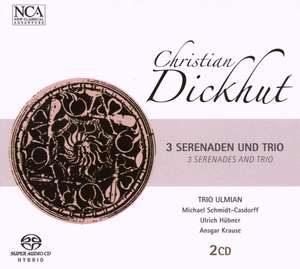 Dickhut. 3 Serenaden und Trio fur Flote, Horn und Gitarre (historische Instrumente) - Trio