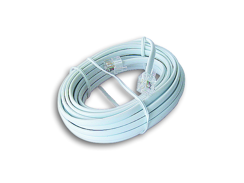 Сетевой кабель Gembird TC6P4C-3M 3m White - телефонный