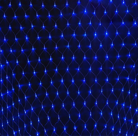 

Светодиодная гирлянда-сетка LED 320 лампочек, 5 режимов, 3х2.5 м (синяя)