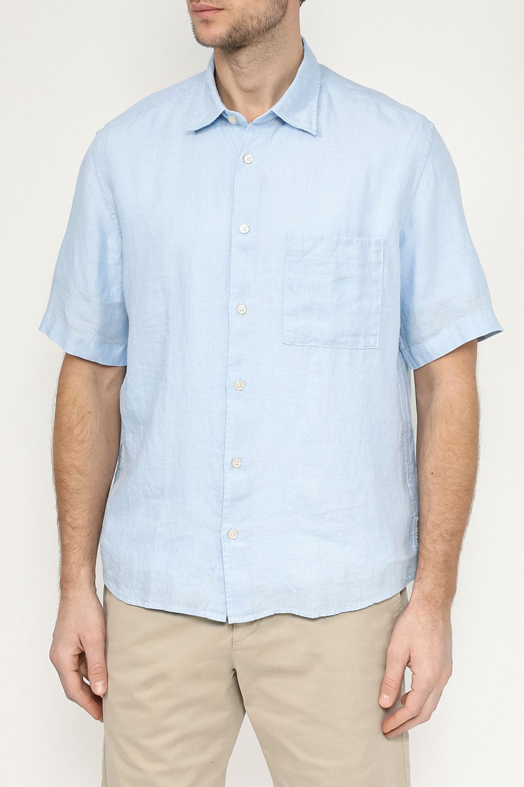 

Рубашка мужская Marc O'Polo M23742841002 голубая 2XL, Голубой, M23742841002