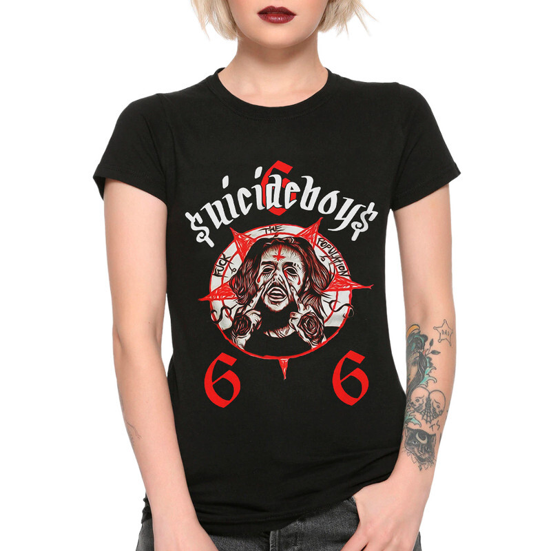 

Футболка женская Dream Shirts Suicideboys - 666 445825111 черная L, Suicideboys - 666 445825111