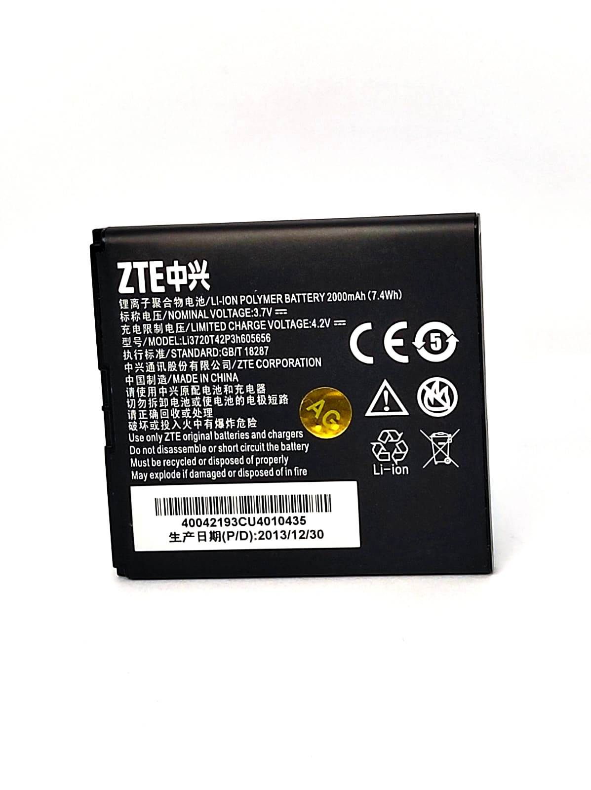 

Аккумулятор для телефона ZTE N881F/U819 Li3720T42P3H605656 мАч 2000