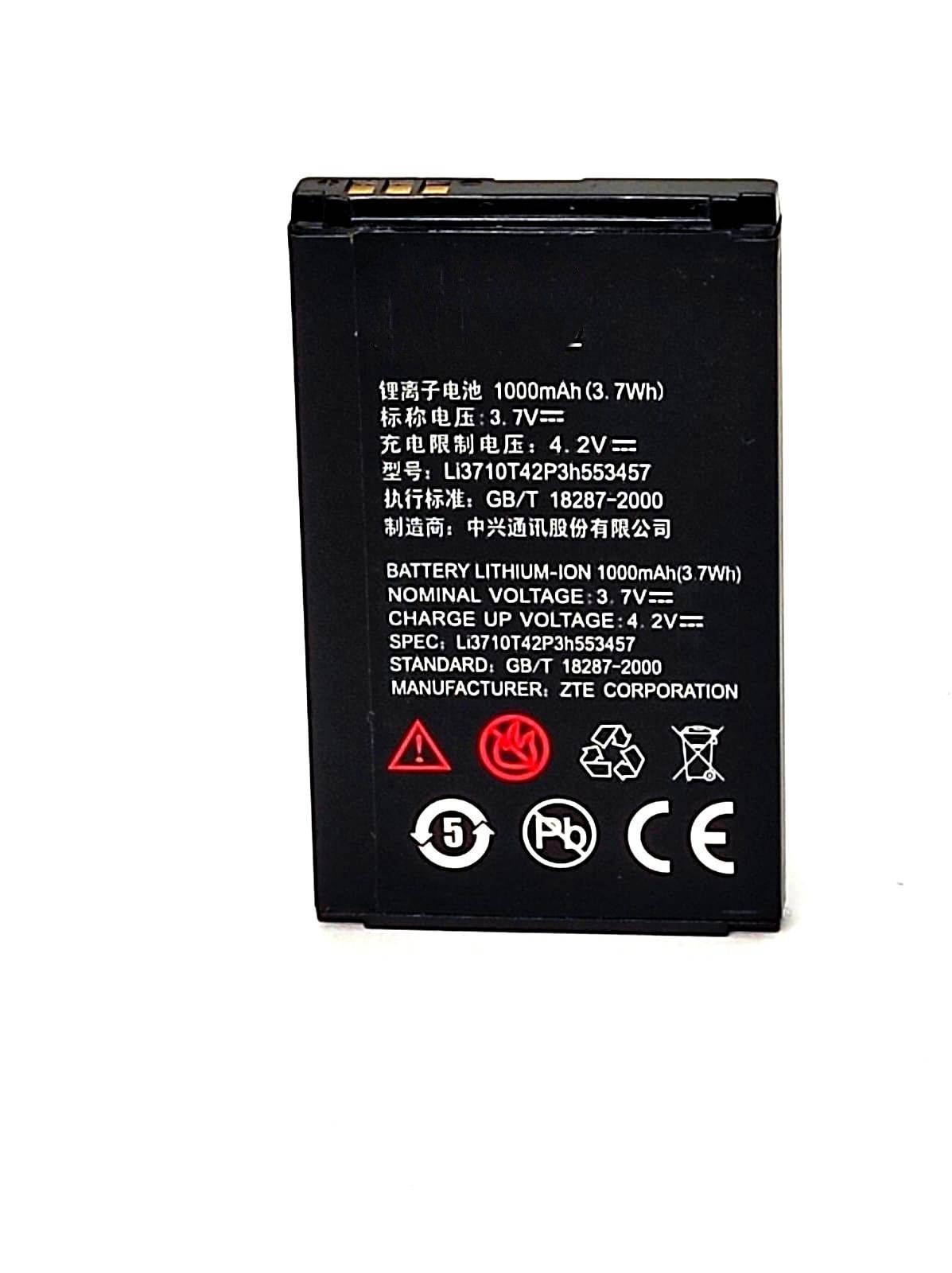 

Аккумулятор для телефона ZTE Chorus, D930 Li3710T42P3H553457 мАч 1000
