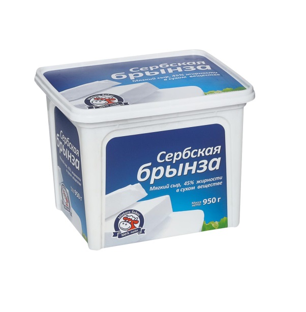 

Сыр Сербская Брынза сыр мягкий 45% 1кг