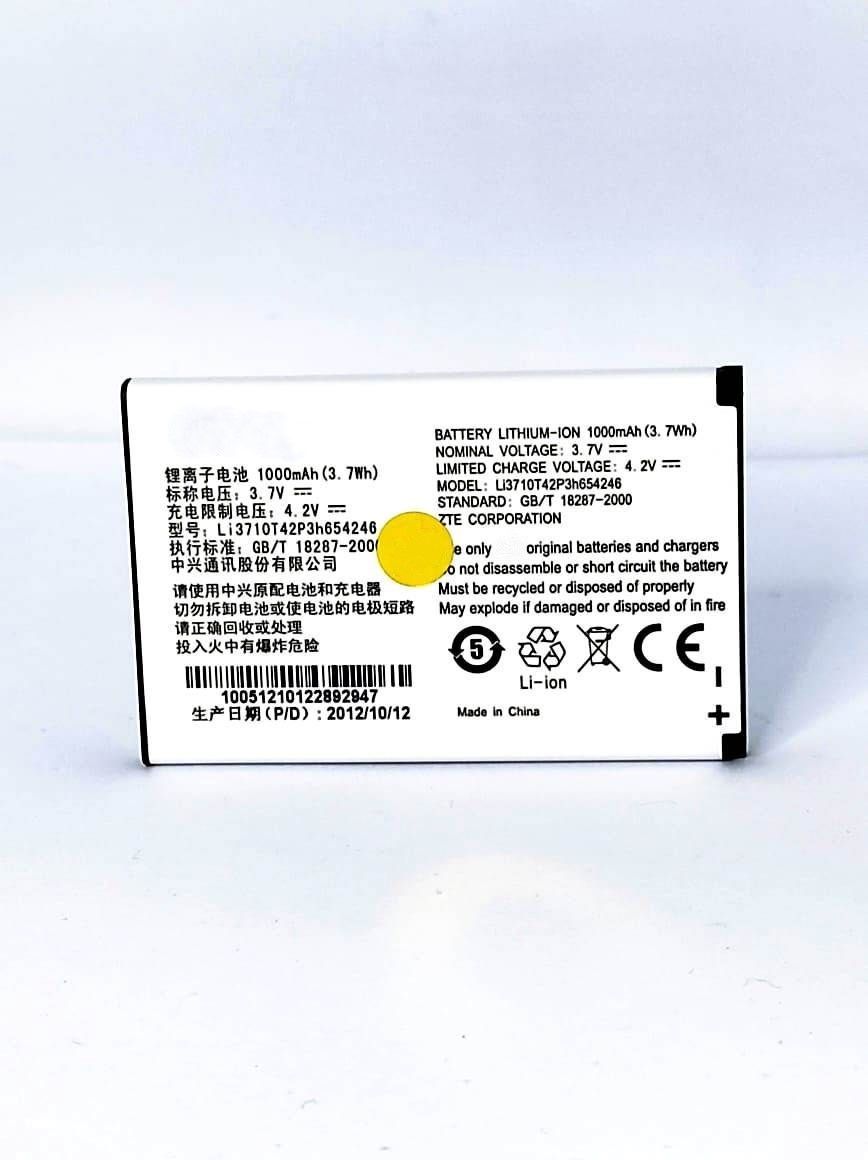 

Аккумулятор для телефона ZTE Li3710T42P3H654246 мАч 1000