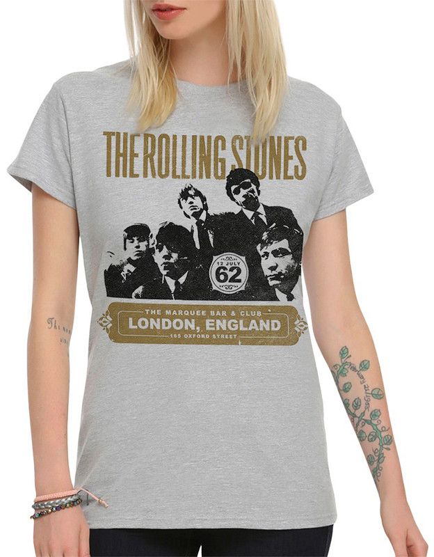 

Футболка женская DreamShirts Studio The Rolling Stones ROL-56142-1 серая 2XL, Серый, The Rolling Stones ROL-56142-1