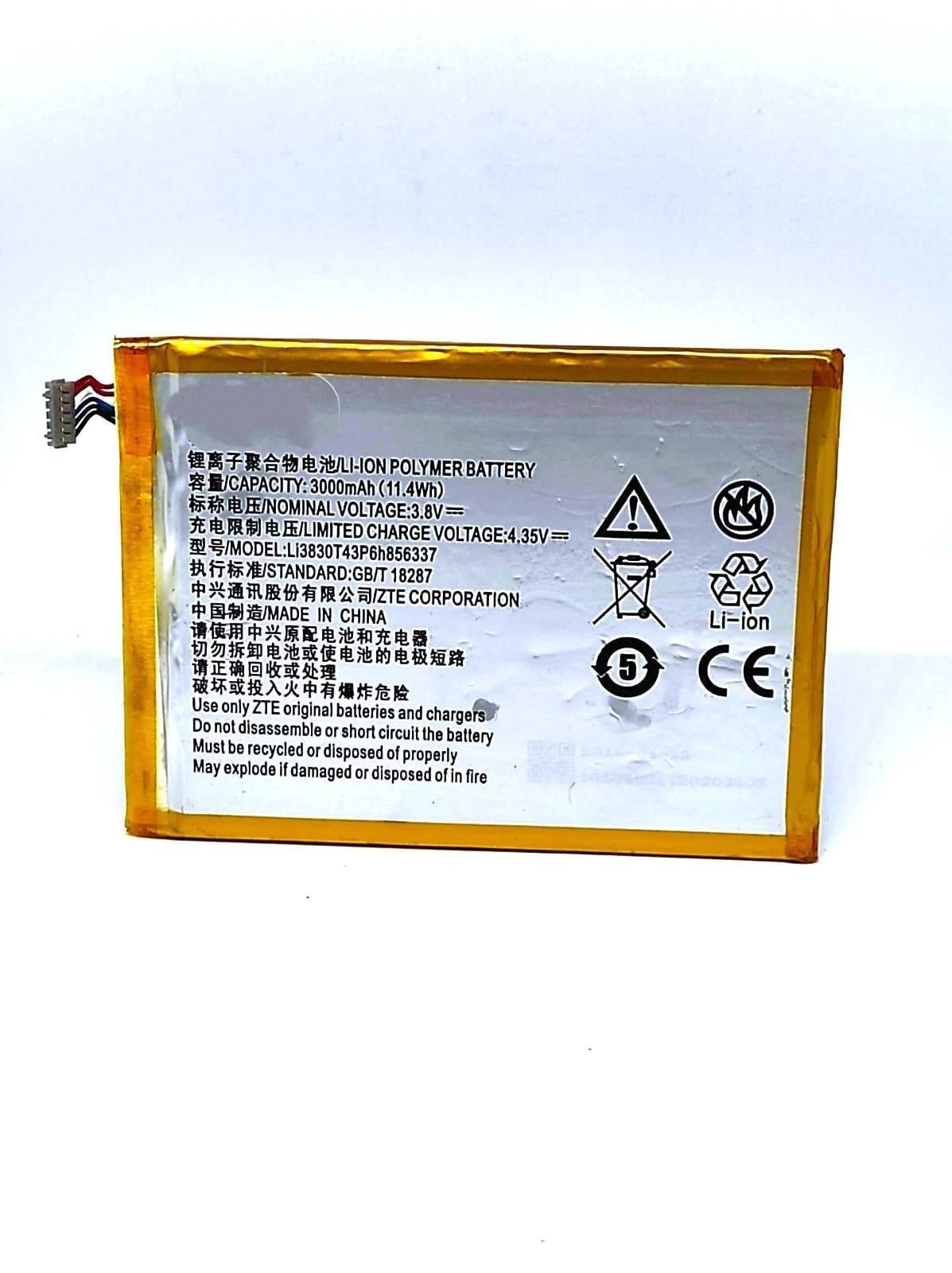 

Аккумулятор для телефона ZTE Blade S6, N1 Lite Li3830T43P6h856337 мАч 3000