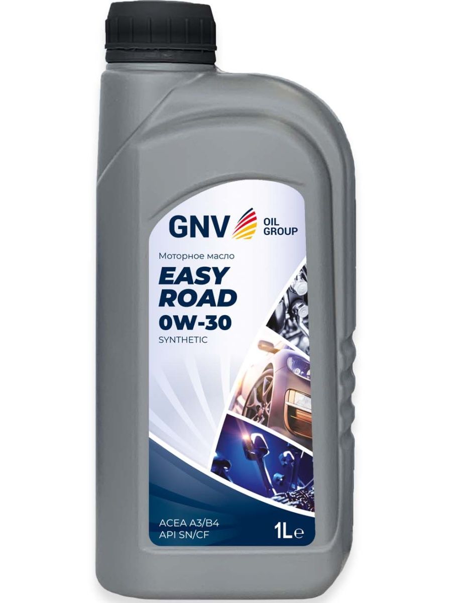 Моторное масло GNV синтетическое Easy Road 0W30 1л