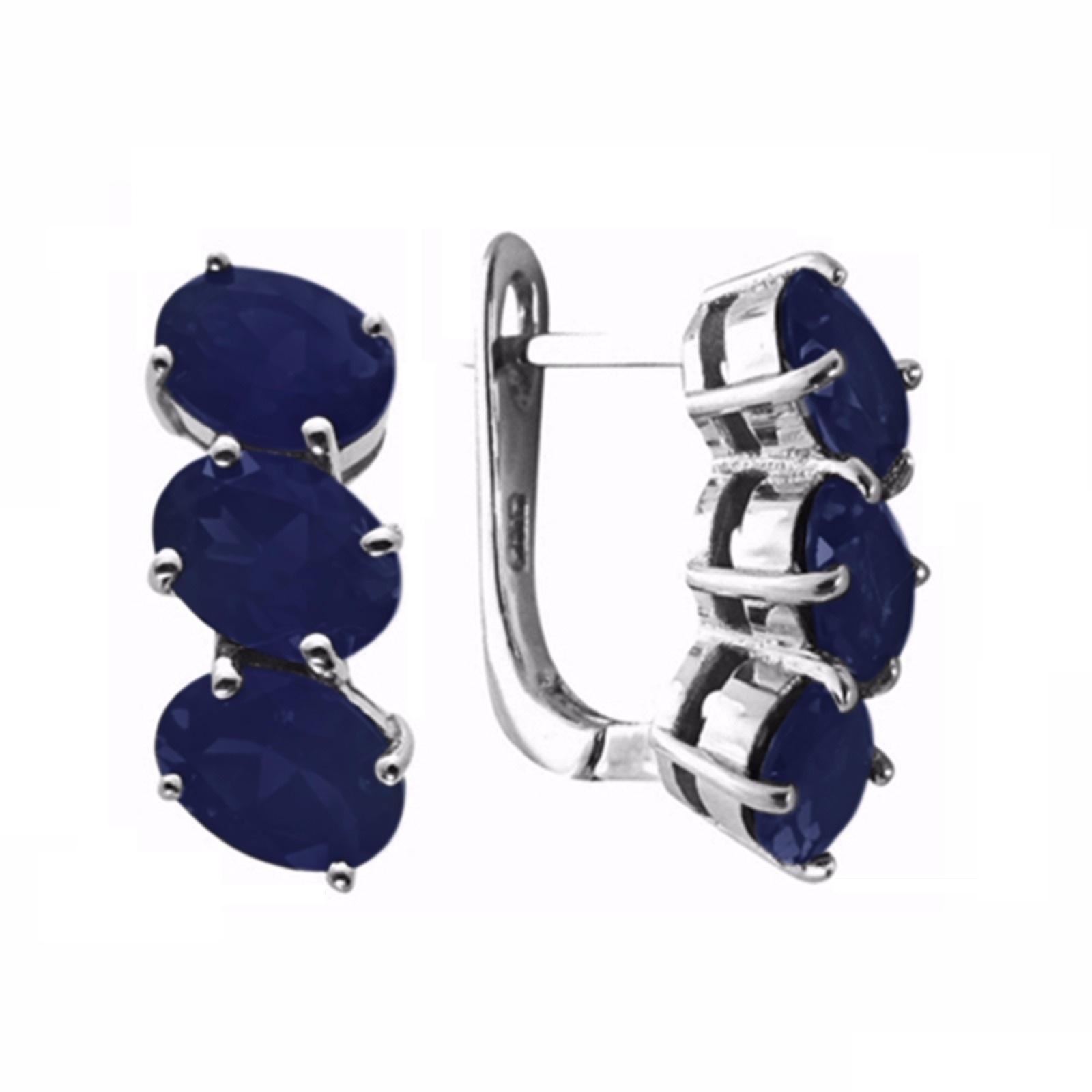 

Серьги женские из серебра Balex Jewellery 2405937126, сапфир, 2405937126