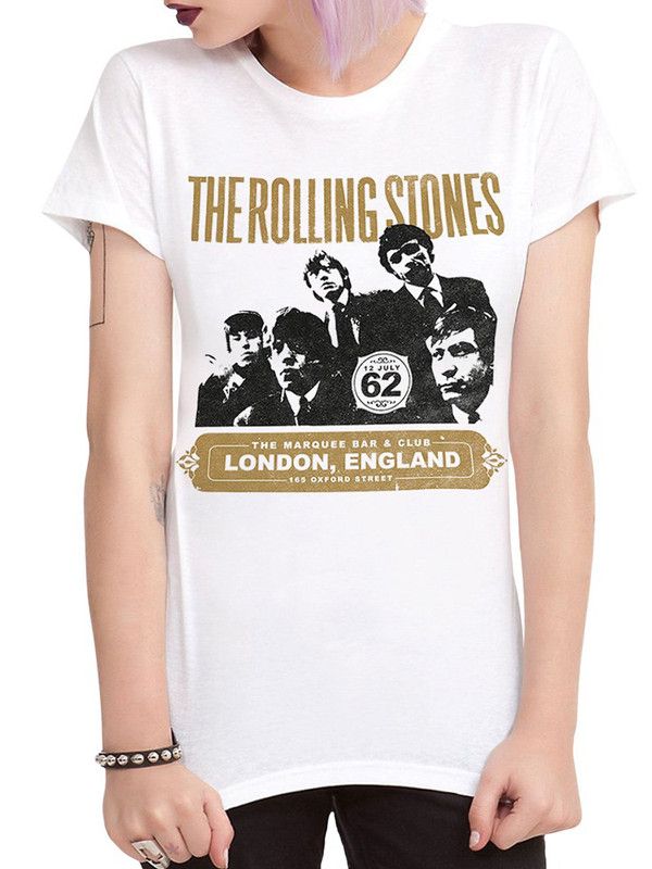 Футболка женская DreamShirts Studio The Rolling Stones ROL-56142-1 белая XS