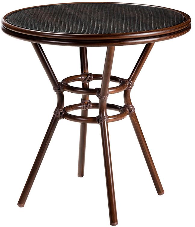 

Стол для дачи R-home Патонг Glass Rattan D-70 870302