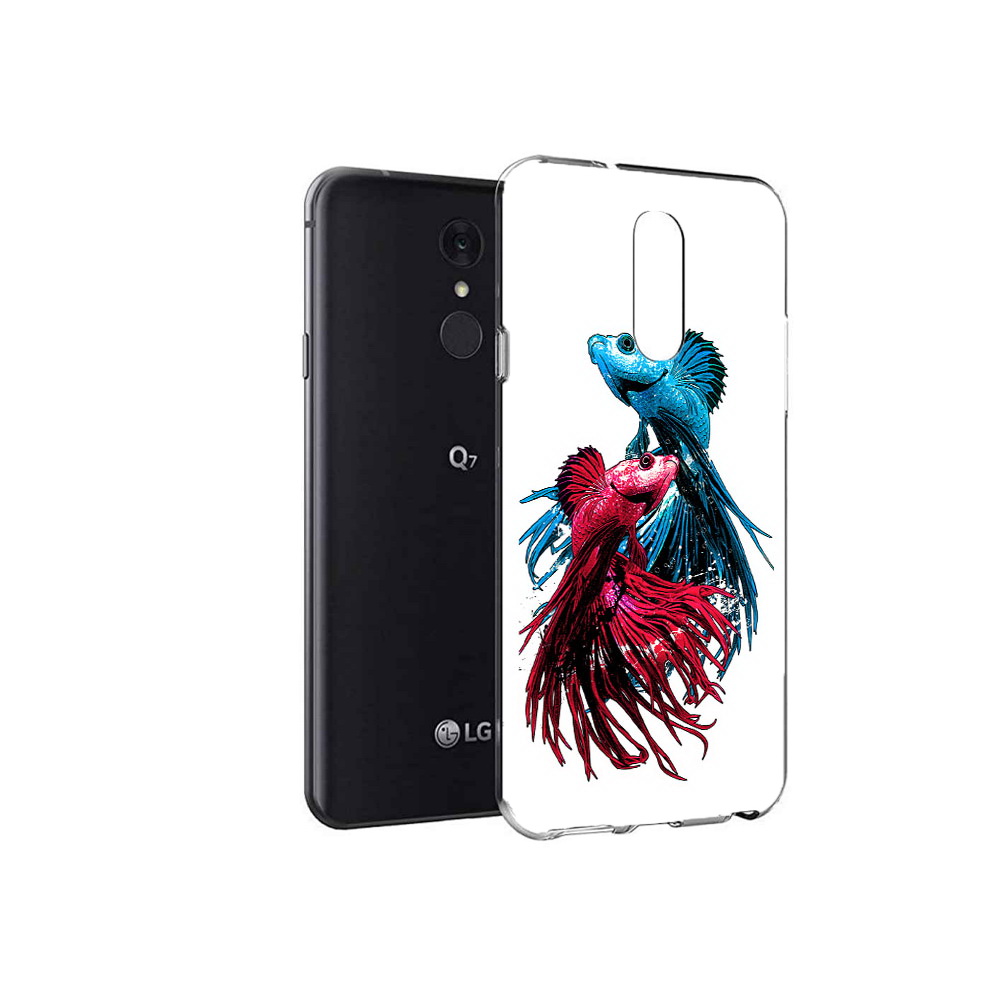 

Чехол MyPads Tocco для LG Q7 рыбы петушки (PT113427.75.592), Tocco