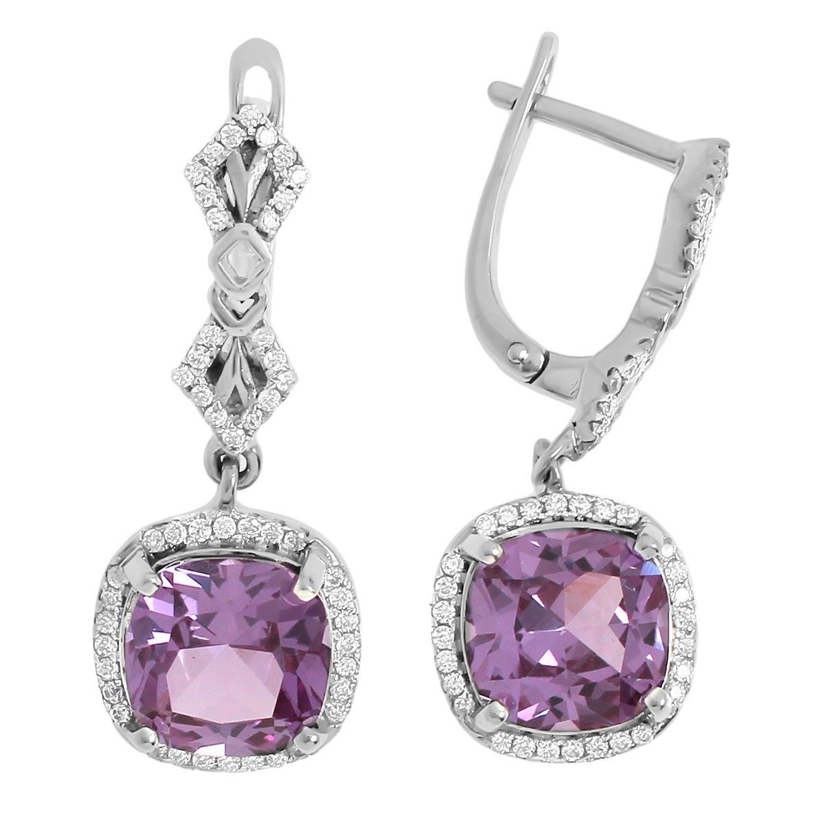 

Серьги женские из серебра Balex Jewellery 2405937217, александрит/фианит, 2405937217