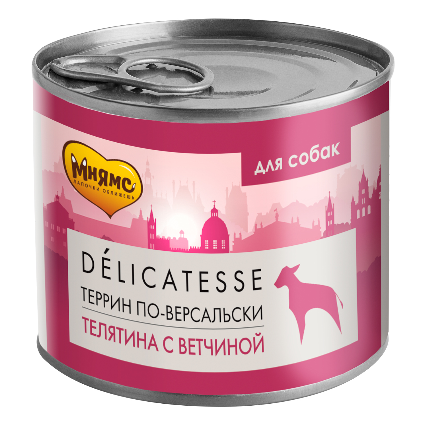 

Консервы для собак Мнямс Террин по-версальски, телятина, ветчина, 200 г
