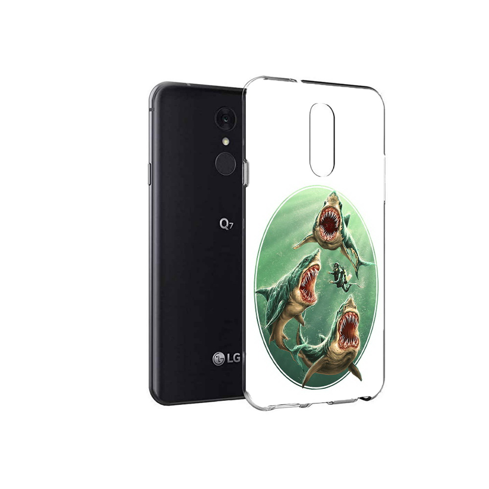 

Чехол MyPads Tocco для LG Q7 синяя бездна (PT113427.75.600), Tocco