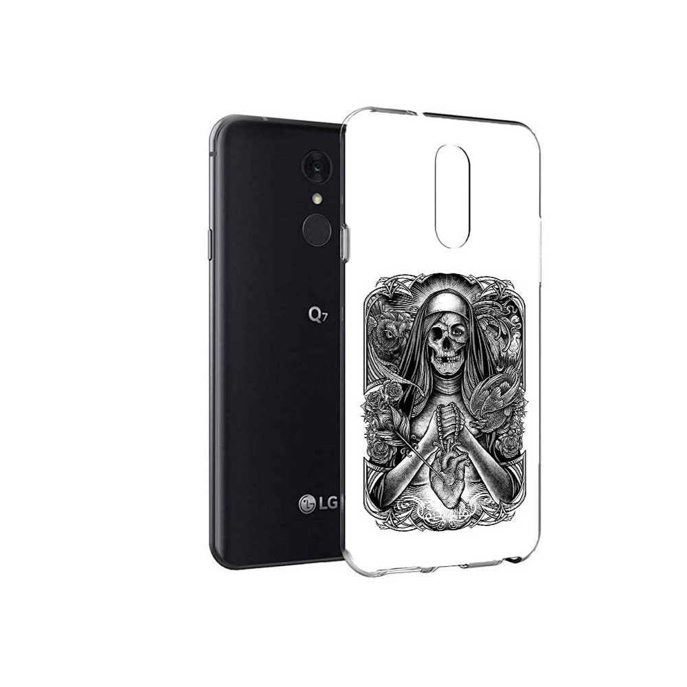 

Чехол MyPads Tocco для LG Q7 скелет с сердцем (PT113427.75.603), Tocco