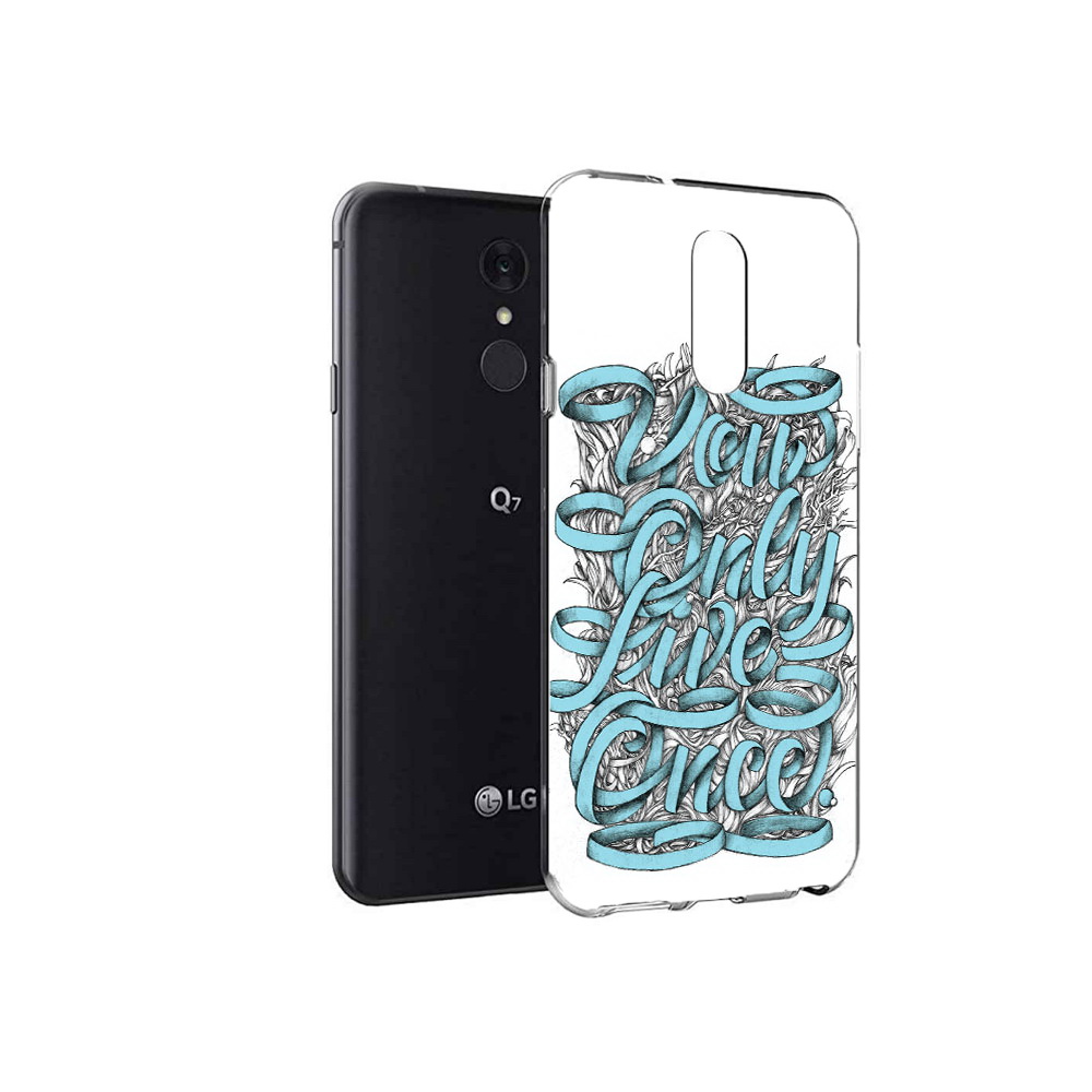 

Чехол MyPads Tocco для LG Q7 слова из ленты абстракция (PT113427.75.607), Tocco