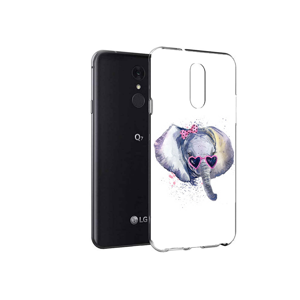 

Чехол MyPads Tocco для LG Q7 слоник в очках (PT113427.75.608), Tocco