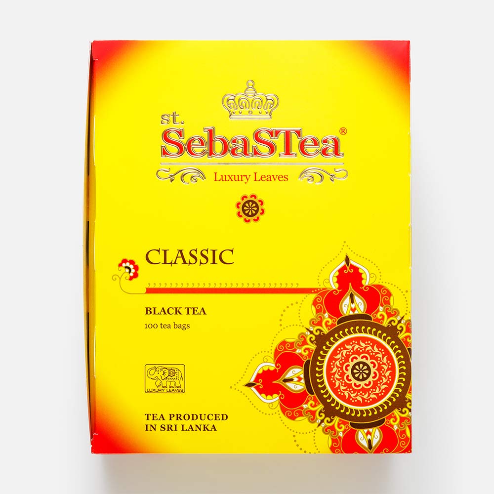 

Чай чёрный SebasTea Classic байховый мелколистовой 100 пакетиков
