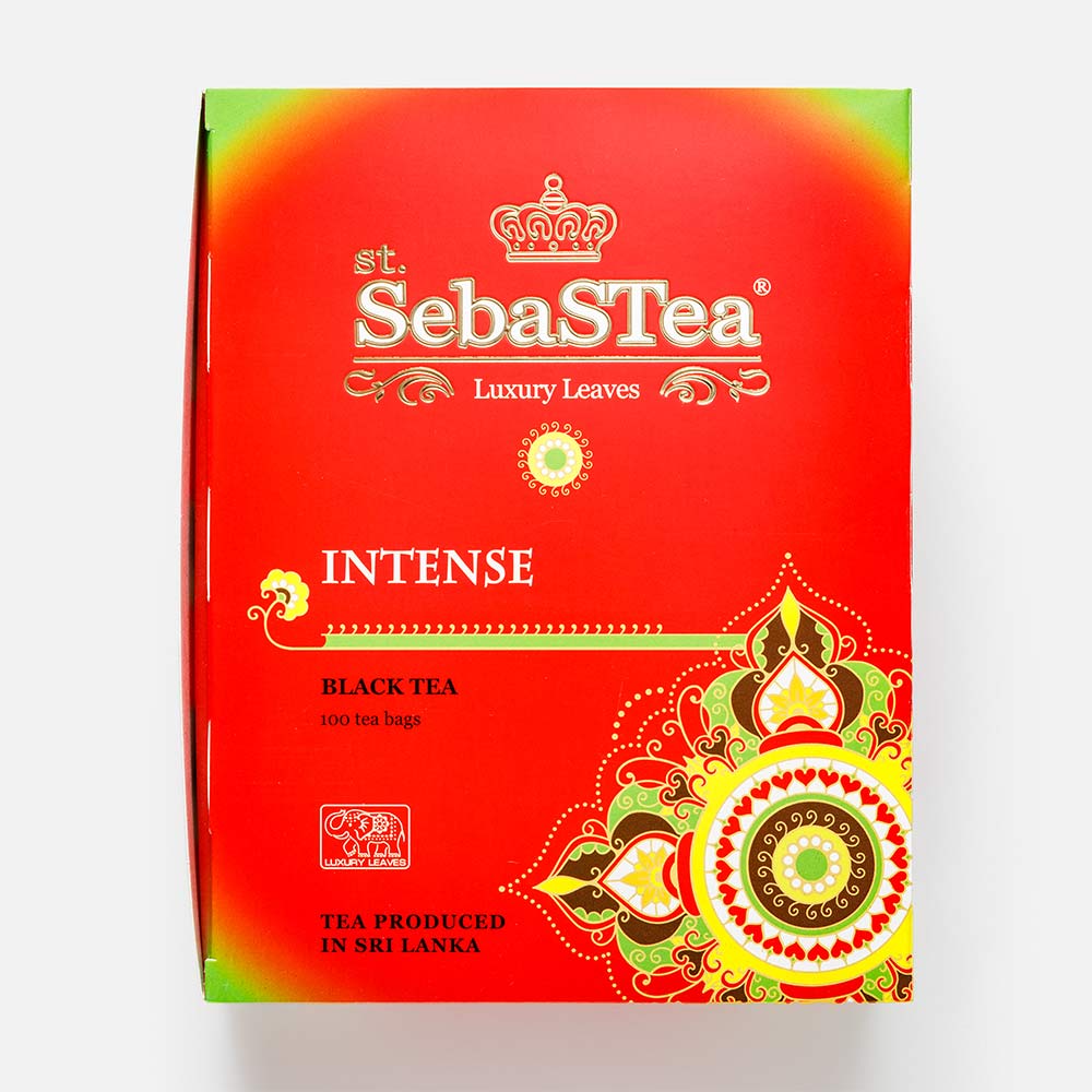 

Чай чёрный SebasTea Intense байховый мелколистовой 100 пакетиков