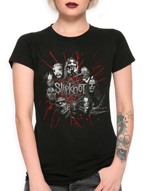 

Футболка женская DreamShirts Studio Slipknot SLI-77461-1 черная M, Черный, Slipknot SLI-77461-1